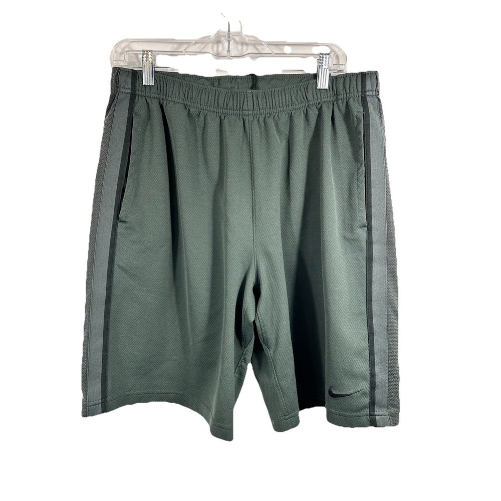 Nike Mens Charcoal Gray Mesh Shorts Size M Sports Gym Jogging Outdoor Activewear